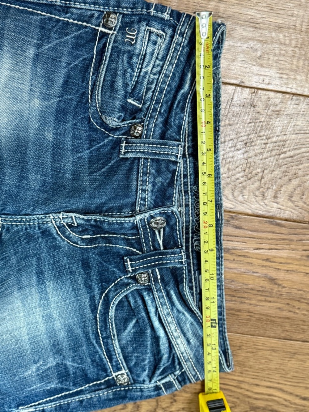 Miss Me Cross Bootcut Jeans 26 - Picture 11 of 14